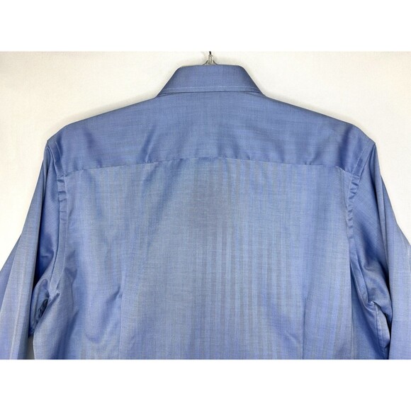 ETON Contemporary Dress Shirt Men's XL 43/17 Blue Button Up Long Sleeve - Picture 4 of 9
